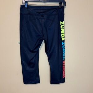 Zumba Fitness Instructor Black Crop Leggings